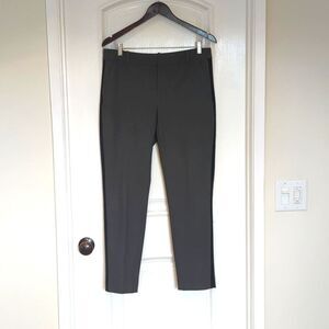 Calvin Klein Classic Fit Dress Pants Grey Tuxedo Womens Trousers 8